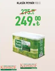 TARIM KREDİ BİRLİK KLASİK PEYNİR 900 G